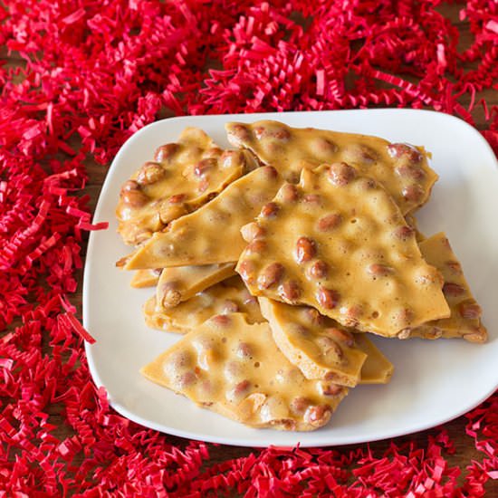 Homemade Peanut Brittle - Recipe photo by PearTreeKitchen