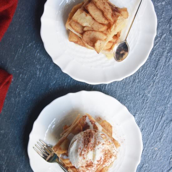 Apple Pie Bars - Recipe photo by The Desserted Girl