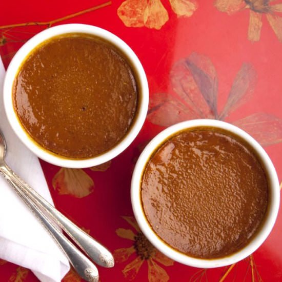pumpkin pie custard - Recipe photo by CookForYourLife