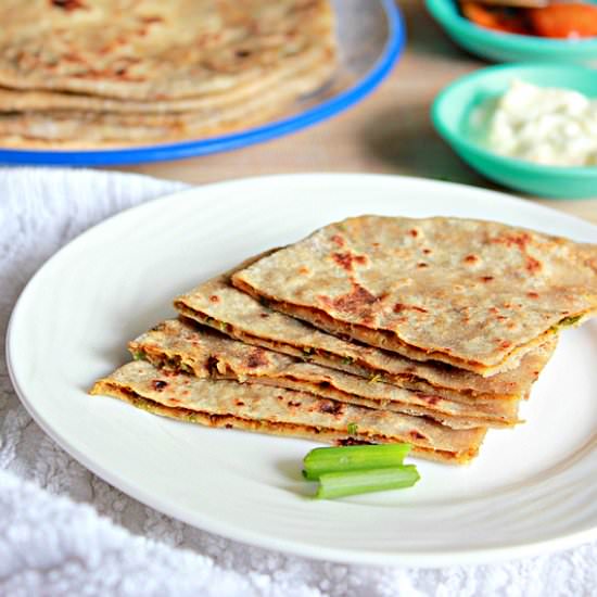 Mushroom Parathas - Recipe photo by Aromatic Cooking