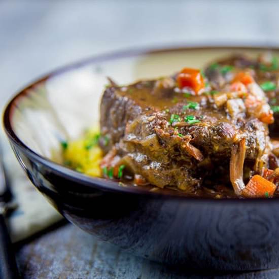 Braised Smoked Beef Short Ribs - Recipe photo by TheBBQBuddha