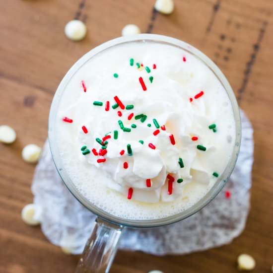 Sugar Cookie Hot Chocolate - Recipe photo by Thehappyflammily