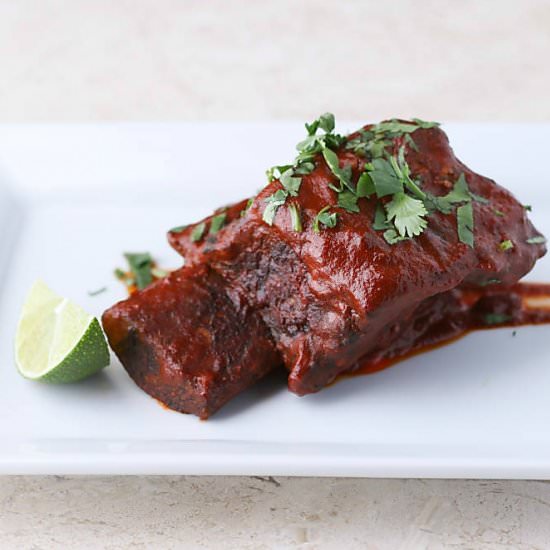 Dr Pepper Apple Ancho Short Ribs - Recipe photo by soberchicken56