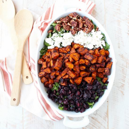 Chili Roasted Sweet Potato Salad - Recipe photo by Whitney Bond