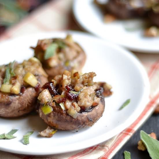 Sausage Stuffed Mushrooms - Recipe photo by wholesomelicious