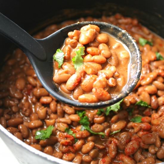 Mexican Pinto Beans - Recipe photo by This Savory Vegan