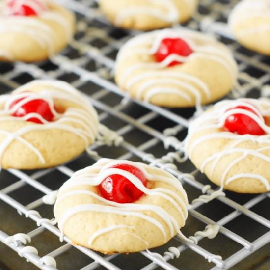 Cherry Almond Cookies - Recipe photo by thekitchenismyplayground