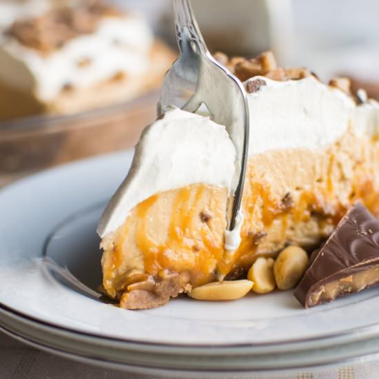 Peanut Butter Toffee Cream Pie - Recipe photo by A baJillian Recipes