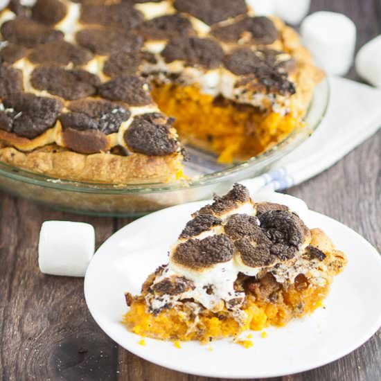 Marshmallow Sweet Potato Pie - Recipe photo by thegraciouswife
