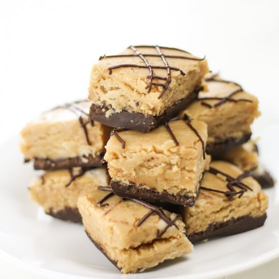 Easy Peanut Butter Buckeye Bars - Recipe photo by veggiebalance