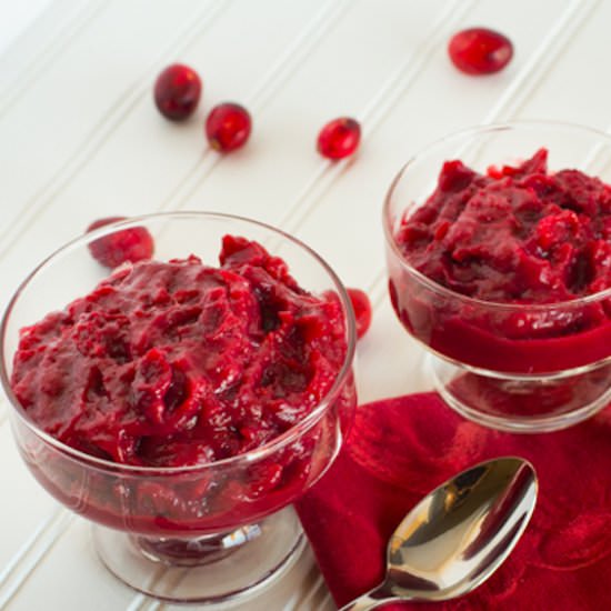 Easy, Healthy Cranberry Sauce - Recipe photo by TheWateringMouth