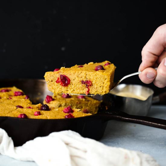 Cranberry Pumpkin Cornbread - Recipe photo by ambitiouskitchen