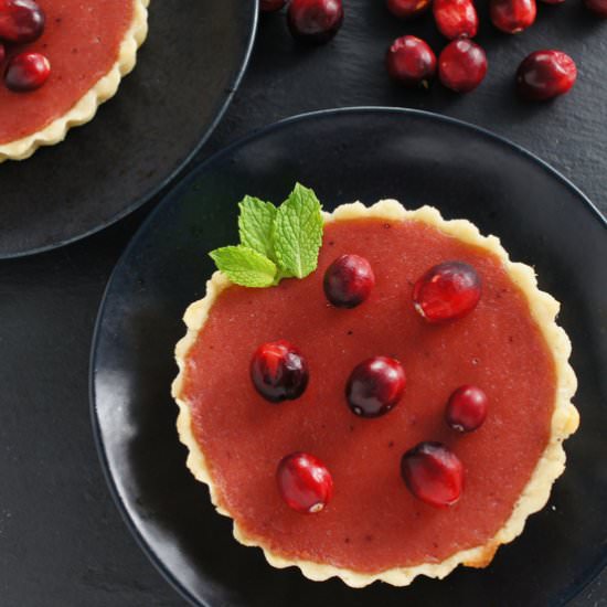 Cranberry Curd Tart- Gluten Free - Recipe photo by hing12133