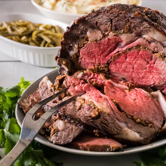 Chorizo-Stuffed Standing Rib Roast - Recipe photo by crumbykitchen