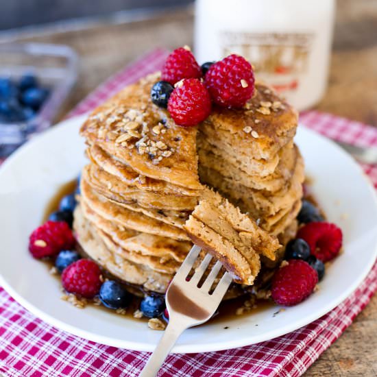 Five Minute Vegan Pancakes - Recipe photo by katerinaseigel