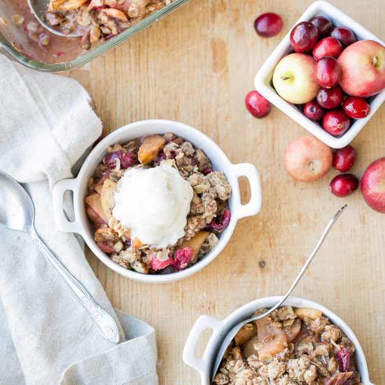 Cranberry Apple Crisp - Recipe photo by bakerita