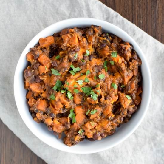 BBQ Black Bean Sweet Potatoes - Recipe photo by projectmealplan