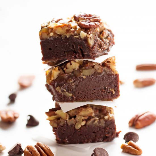 Bourbon Pecan Pie Brownies - Recipe photo by If You Give A Blonde A Kitchen