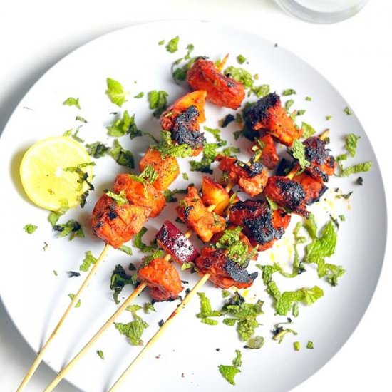 Apple Shrimp Skewers - Recipe photo by JeeviKitchen