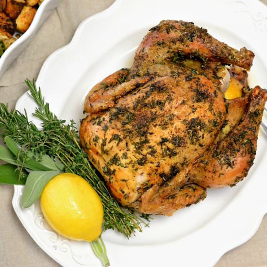 Herb Roasted Chicken - Recipe photo by loveandfoodforeva