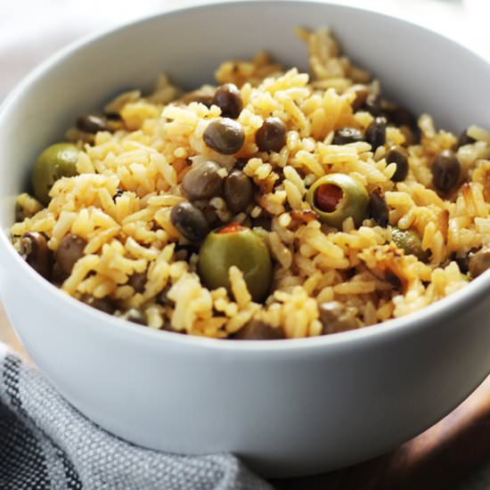 Arroz con Gandules - Recipe photo by Fusion Craftiness