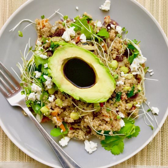 Quinoa, Feta & Avocado Salad - Recipe photo by Justina Elumeze