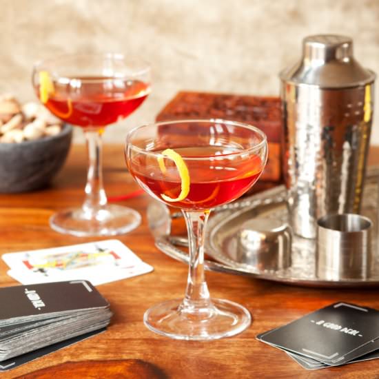 Bourbon Campari Amaro Cocktail - Recipe photo by littlesugarsnaps