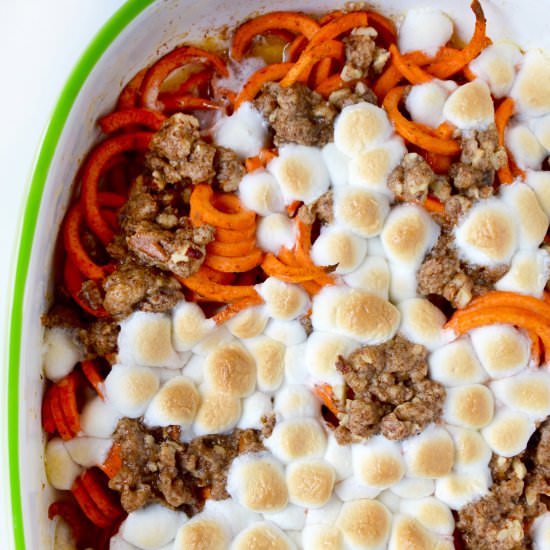 Sweet Potato Noodle Casserole - Recipe photo by justataste