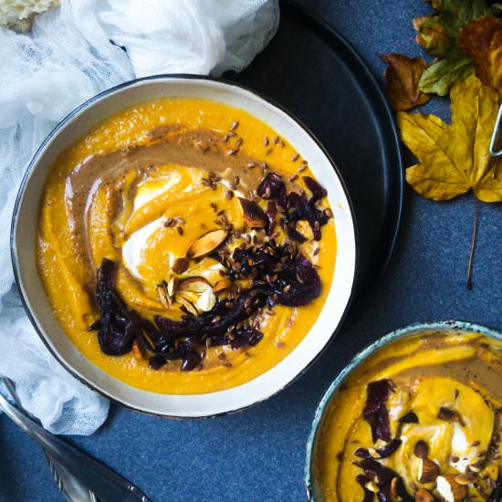 Chestnut & Pumpkin Velouté - Recipe photo by inthemoodforfood