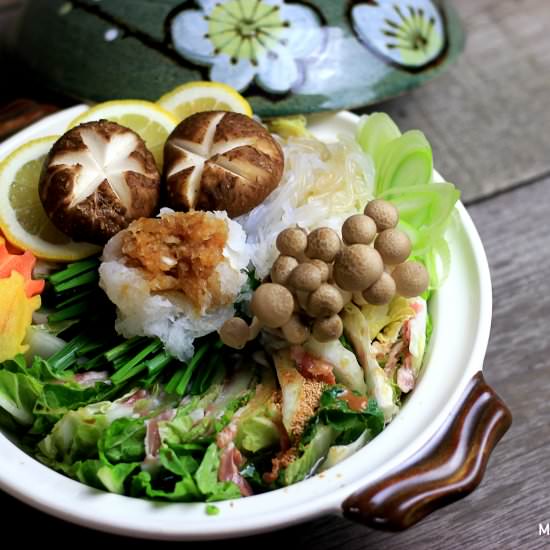 Napa Cabbage & Pork Belly Hot Pot - Recipe photo by My PCOS Kitchen