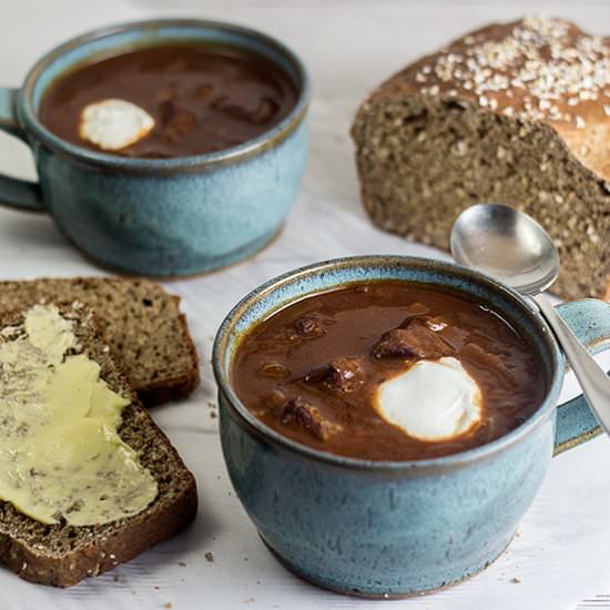 Goulash Soup (Gulaschsuppe) - Recipe photo by thekitchenmaus