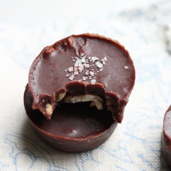 Raw Chocolate Nut Butter Cups - Recipe photo by nourishmemum