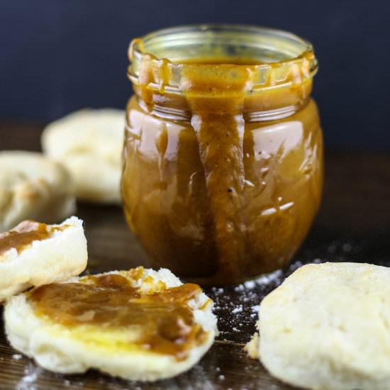 Crockpot Pumpkin Butter - Recipe photo by WanderlustandWellness