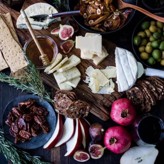 Thanksgiving Cheese Board - Recipe photo by Feasting at Home