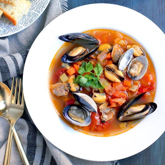 Fresh Clam and Mussel Stew - Recipe photo by twoofakindcooks