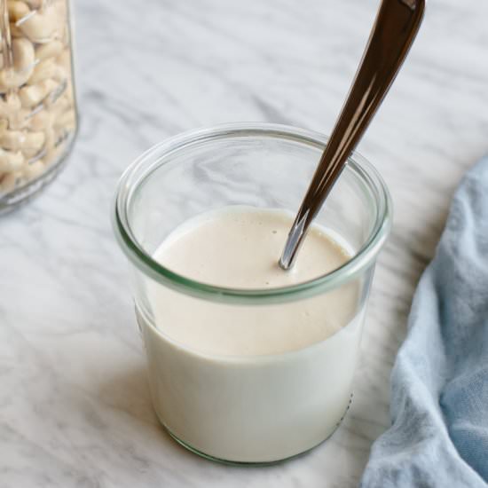 Cashew Cream - Recipe photo by Downshiftology
