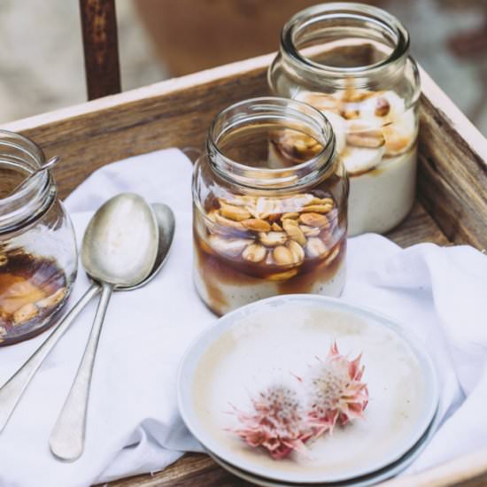 Vegan Banana Split Panna Cotta - Recipe photo by My Goodness Kitchen