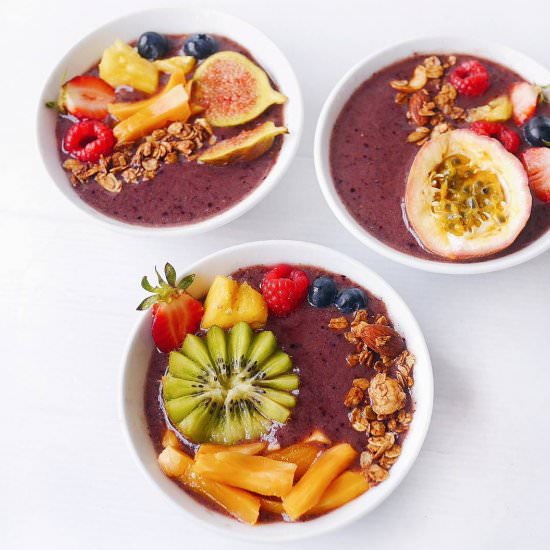 Fruity Acai Bowls - Recipe photo by yellowfingers