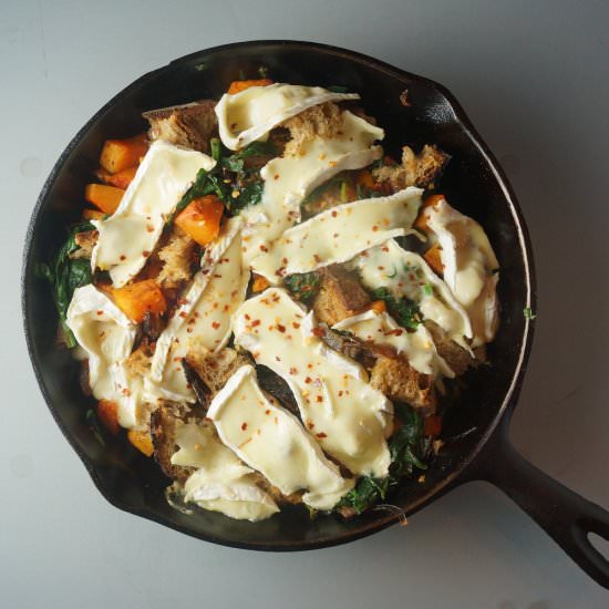 Skillet Butternut Squash & Spinach - Recipe photo by wifromscratch