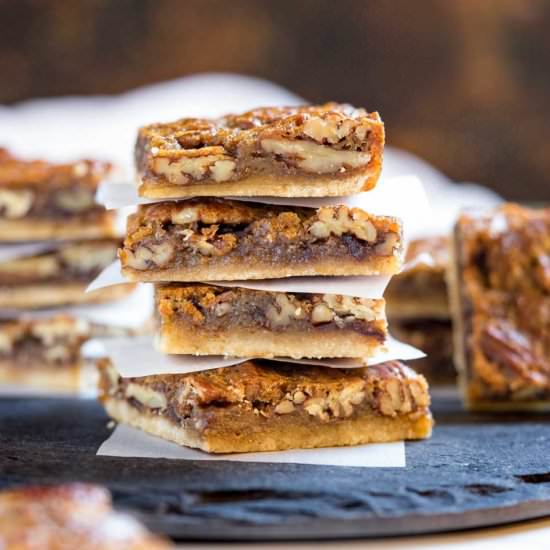 Slab Pecan Pie Bars - Recipe photo by keviniscooking