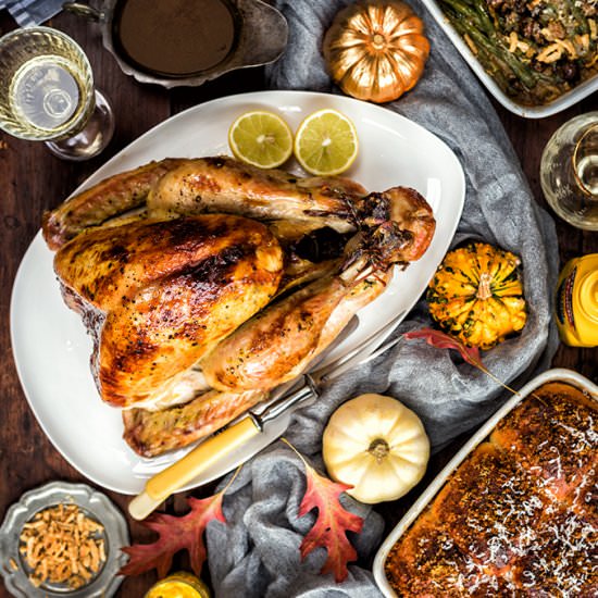 The Best Roast Turkey and Stuffing - Recipe photo by supergoldenbakes