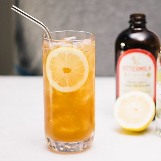 Tom Collins with Elderflower and Hops - Recipe photo by thetasteSF