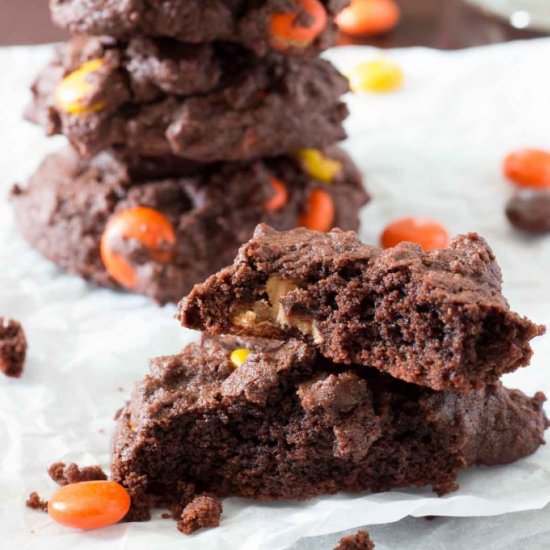 Chocolate Reese's Cookies - Recipe photo by pinchmeimeating