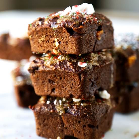 Golden Chocolate Tofu Brownies - Recipe photo by misspickledplum
