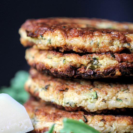 Zucchini Ricotta Veggie Burgers - Recipe photo by TheKitchenWhisperer
