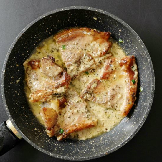 Lemon Basil Pork Chops - Recipe photo by biohackers recipes