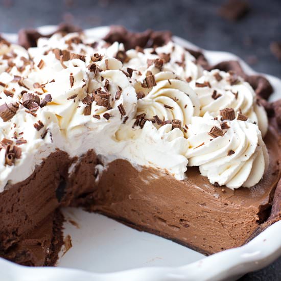 Double Chocolate French Silk Pie - Recipe photo by Life Made Simple