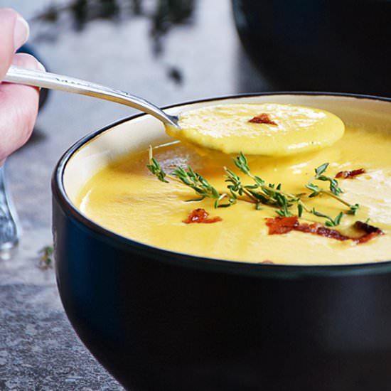 Roasted Butternut Squash Soup - Recipe photo by LifeTastesGood