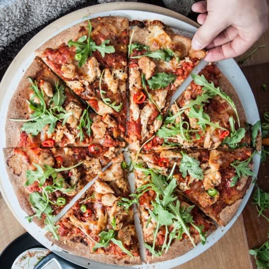 Whole Grain Hot Chicken Pizza - Recipe photo by healthylaura