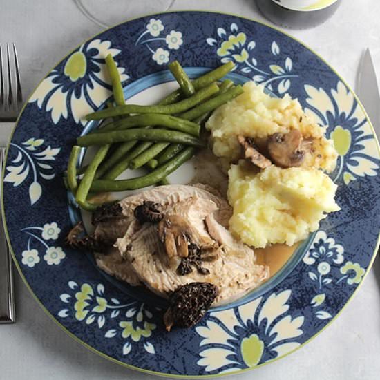 Roasted Turkey Breast with Morels - Recipe photo by Cooking Chat
